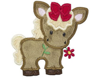 Cute Girl Horse Patch - Sew Lucky Embroidery