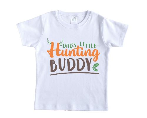 Daddy's Little Hunting Buddy Shirt - Sew Lucky Embroidery