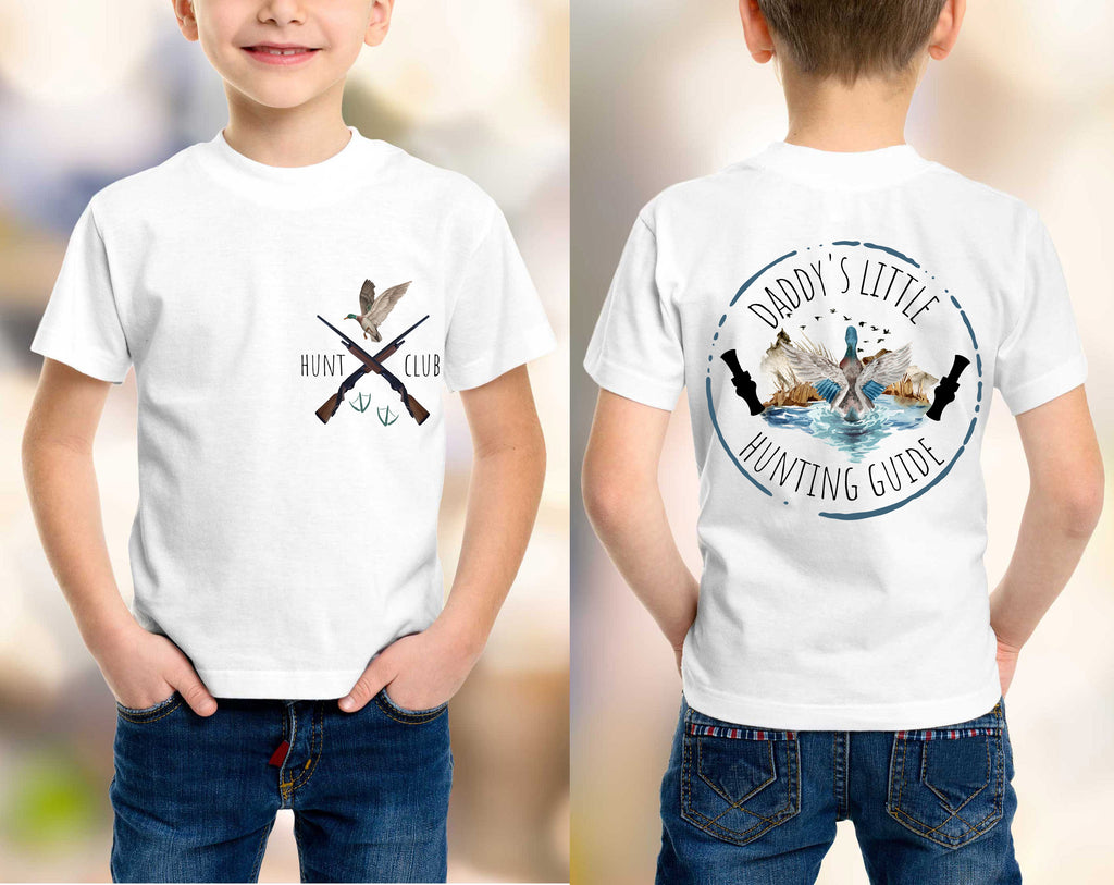 Daddy's Hunting Guide Duck Shirt - Sew Lucky Embroidery