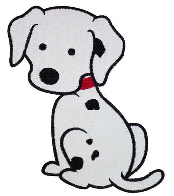 Dalmatian Puppy Sew or Iron on Embroidered Patch
