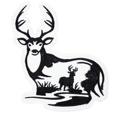 Deer Sew or Iron on Embroidered Patch