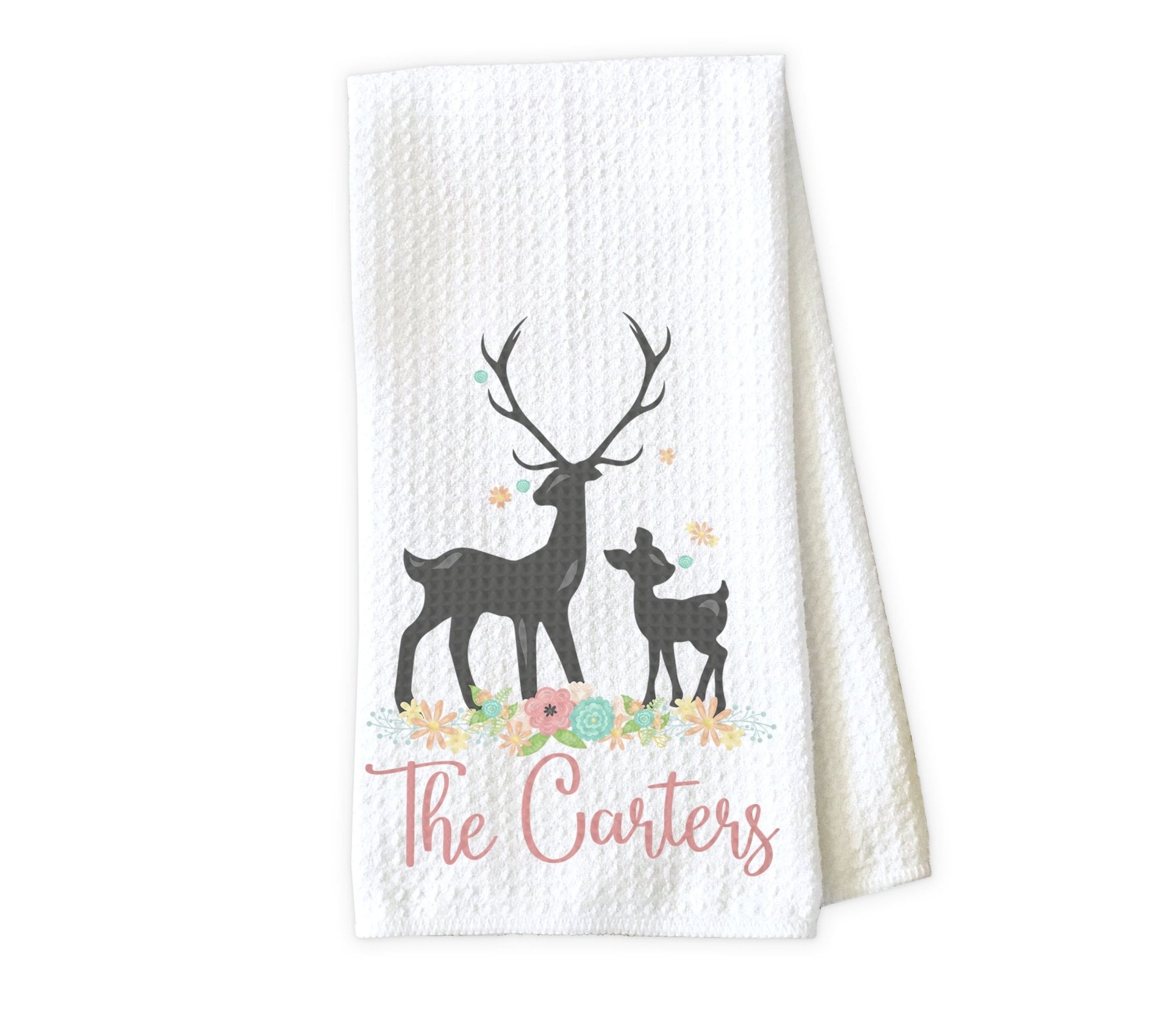 https://sewluckyembroidery.com/cdn/shop/products/deer-with-flowers-personalized-kitchen-towel-waffle-weave-towel-microfiber-towel-kitchen-decor-house-warming-gift-204293_2048x.jpg?v=1610648869