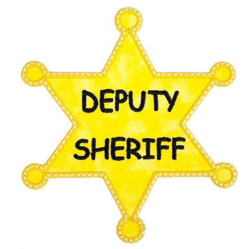 Deputy Sheriff patch - Sew Lucky Embroidery