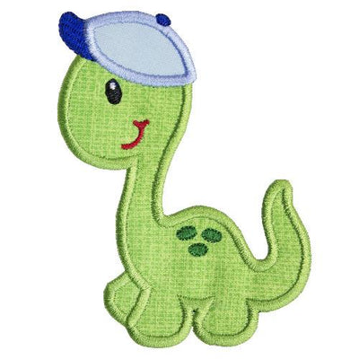 Dino Boy Dinosaur Sew or Iron on Embroidered Patch