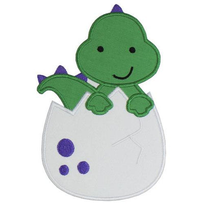 Dinosaur Egg Sew or Iron on Embroidered Patch