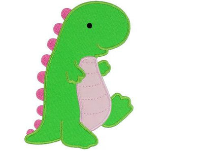 Dinosaur Sew or Iron on Embroidered Patch