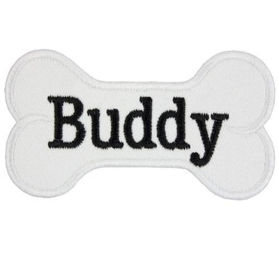 Dog Bone Personalized Sew or Iron on Embroidered Patch