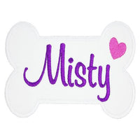 Dog Bone Personalized Patch - Sew Lucky Embroidery