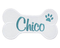 Dog Bone Personalized Patch - Sew Lucky Embroidery