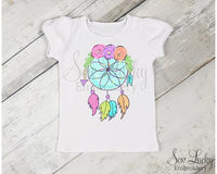Dream Catcher Girls Shirt - Sew Lucky Embroidery