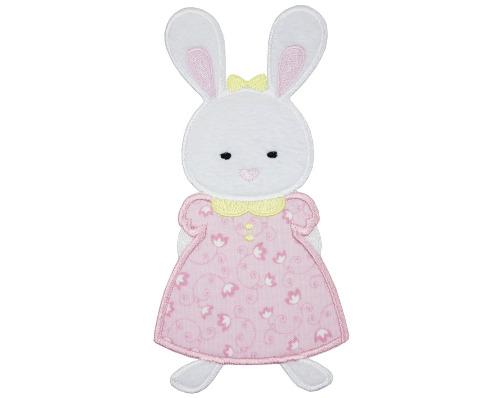 Easter Bunny Girl Patch - Sew Lucky Embroidery