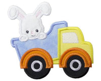 Easter Bunny in Dump Truck Patch - Sew Lucky Embroidery