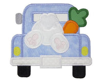 Easter Bunny in Truck Patch - Sew Lucky Embroidery