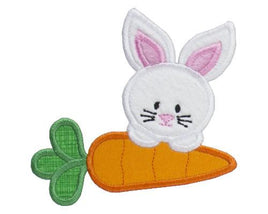 Easter Bunny with Carrot Patch - Sew Lucky Embroidery