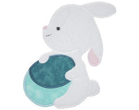 Easter Bunny with Dyed Egg Patch - Sew Lucky Embroidery