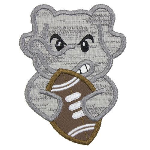 Elephant Boy Football Patch - Sew Lucky Embroidery