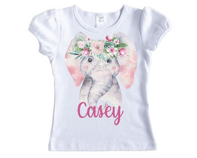 Elephant Girls Personalized Shirt