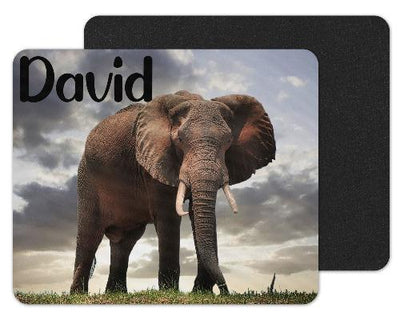 Elephant on a Cloudy Day Custom Personalized Mouse Pad