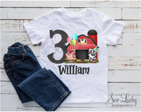 Farm Barn Birthday Personalized Shirt - Sew Lucky Embroidery