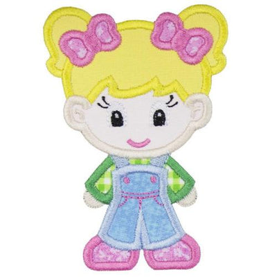 Farm Girl Sew or Iron on Embroidered Patch