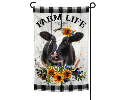 Farm Life Cow Garden Flag