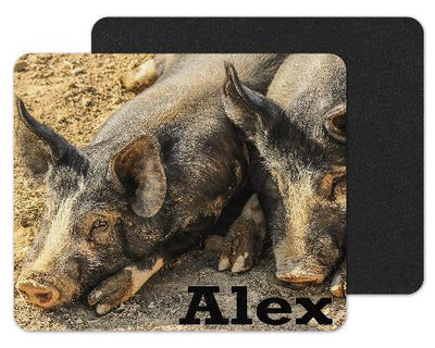 Farm Pigs Custom Personalized Mouse Pad