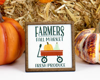 Farmers Fall Market Tier Tray Sign - Sew Lucky Embroidery