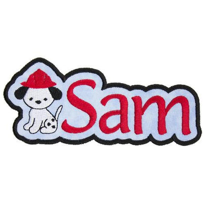 Fireman Dalmatian Dog Name Sew or Iron on Embroidered Patch