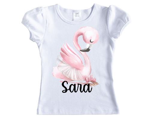Flamingo Girls Personalized Shirt - Sew Lucky Embroidery