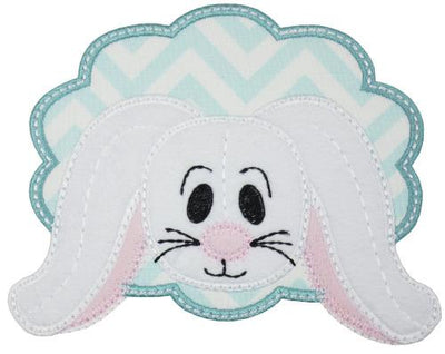 Floppy Eared Bunny Sew or Iron on Embroidered Patch