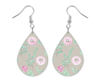 Floral Teardrop Earrings