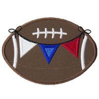 Football Banner Patch - Sew Lucky Embroidery