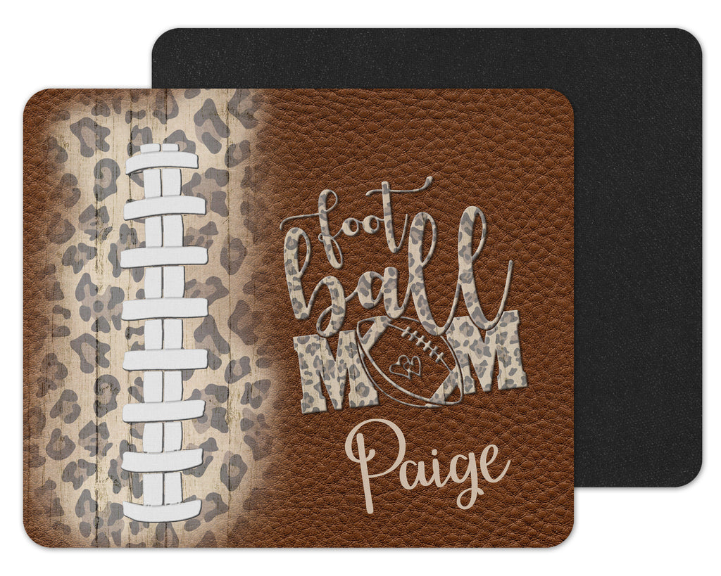 Football Mom Custom Personalized Mouse Pad - Sew Lucky Embroidery