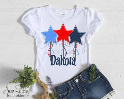 Fourth of July Star Trio Personalized Shirt