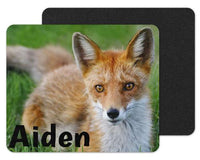 Fox in Grass Custom Personalized Mouse Pad - Sew Lucky Embroidery