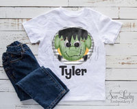 Frankenstein Halloween Personalized Shirt - Sew Lucky Embroidery