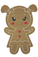 Gingerbread Girl Patch - Sew Lucky Embroidery