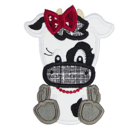 Girl Cow Patch - Sew Lucky Embroidery
