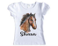 Girl Horse Personalized Shirt - Sew Lucky Embroidery