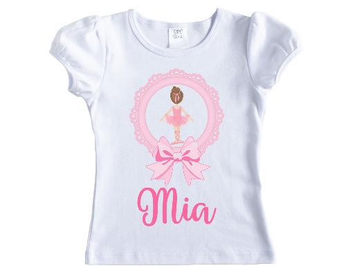 Girls Ballet Personalized Shirt - Sew Lucky Embroidery