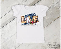 Girls Baseball Love Shirt - Sew Lucky Embroidery