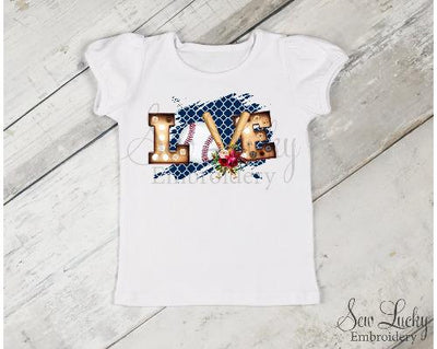 Girls Baseball Love Shirt