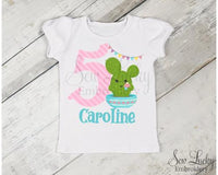 Girls Cactus Birthday Personalized Shirt - Sew Lucky Embroidery