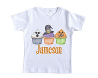 Halloween Cupcakes Personalized Shirt - Sew Lucky Embroidery