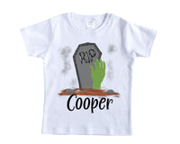 Halloween Grave Personalized Shirt - Sew Lucky Embroidery
