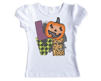 Halloween Love Personalized Girls Shirt - Sew Lucky Embroidery
