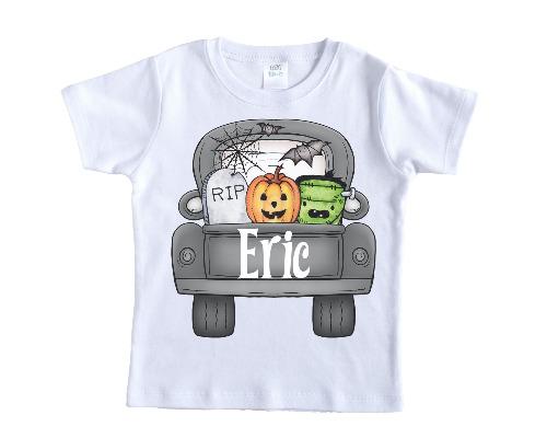 Halloween Truck Personalized Shirt - Sew Lucky Embroidery