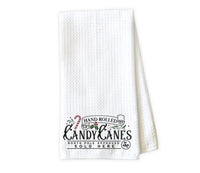 Hand Rolled Candy Canes Kitchen Towel 
