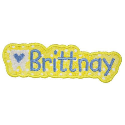 Happy Tooth Name Sew or Iron on Embroidered Patch