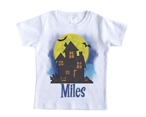 Haunted House Personalized Shirt - Sew Lucky Embroidery